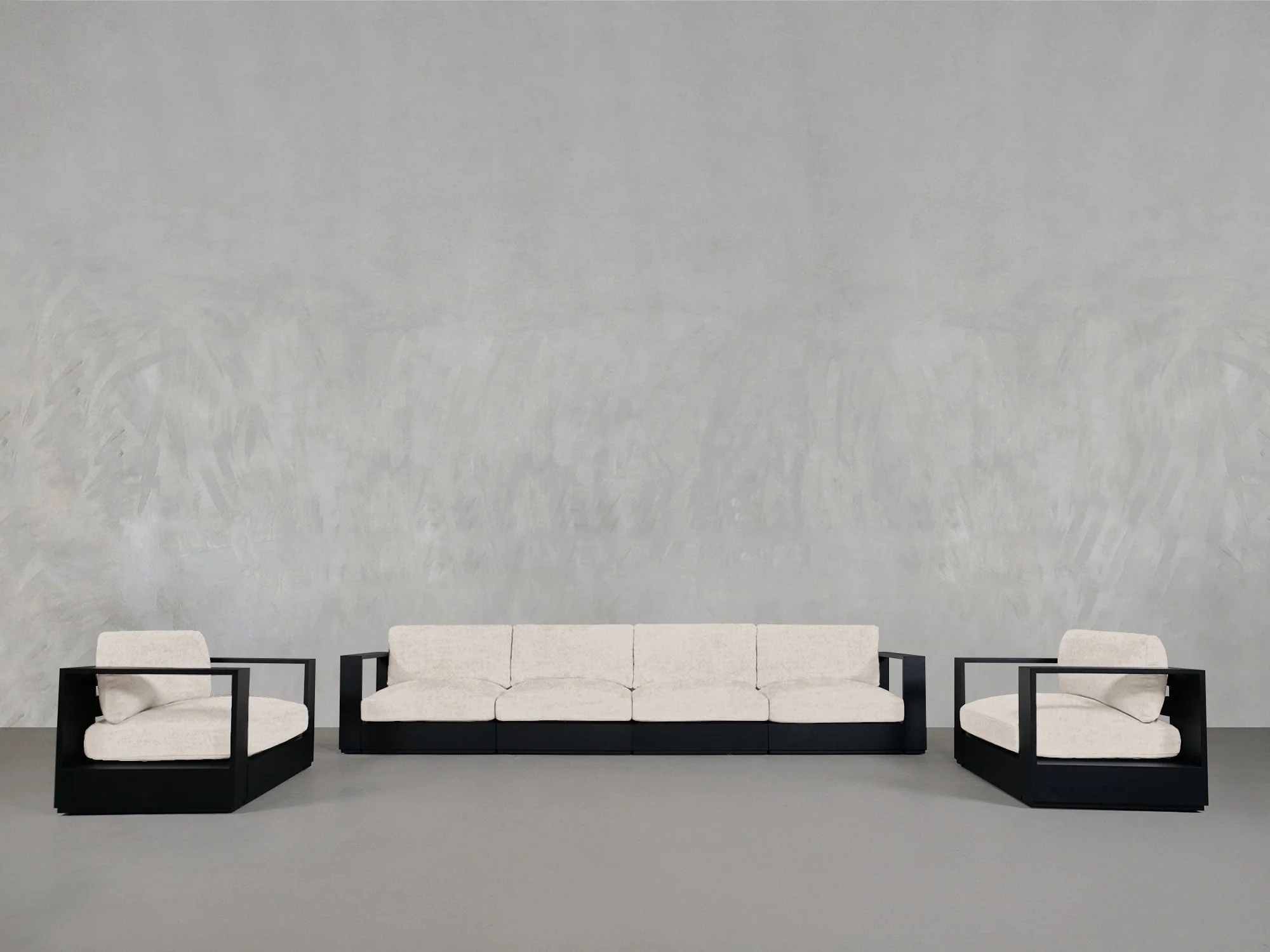 4-1-1 Sofa & Armchair Set Aluminum Outdoor - Image 9