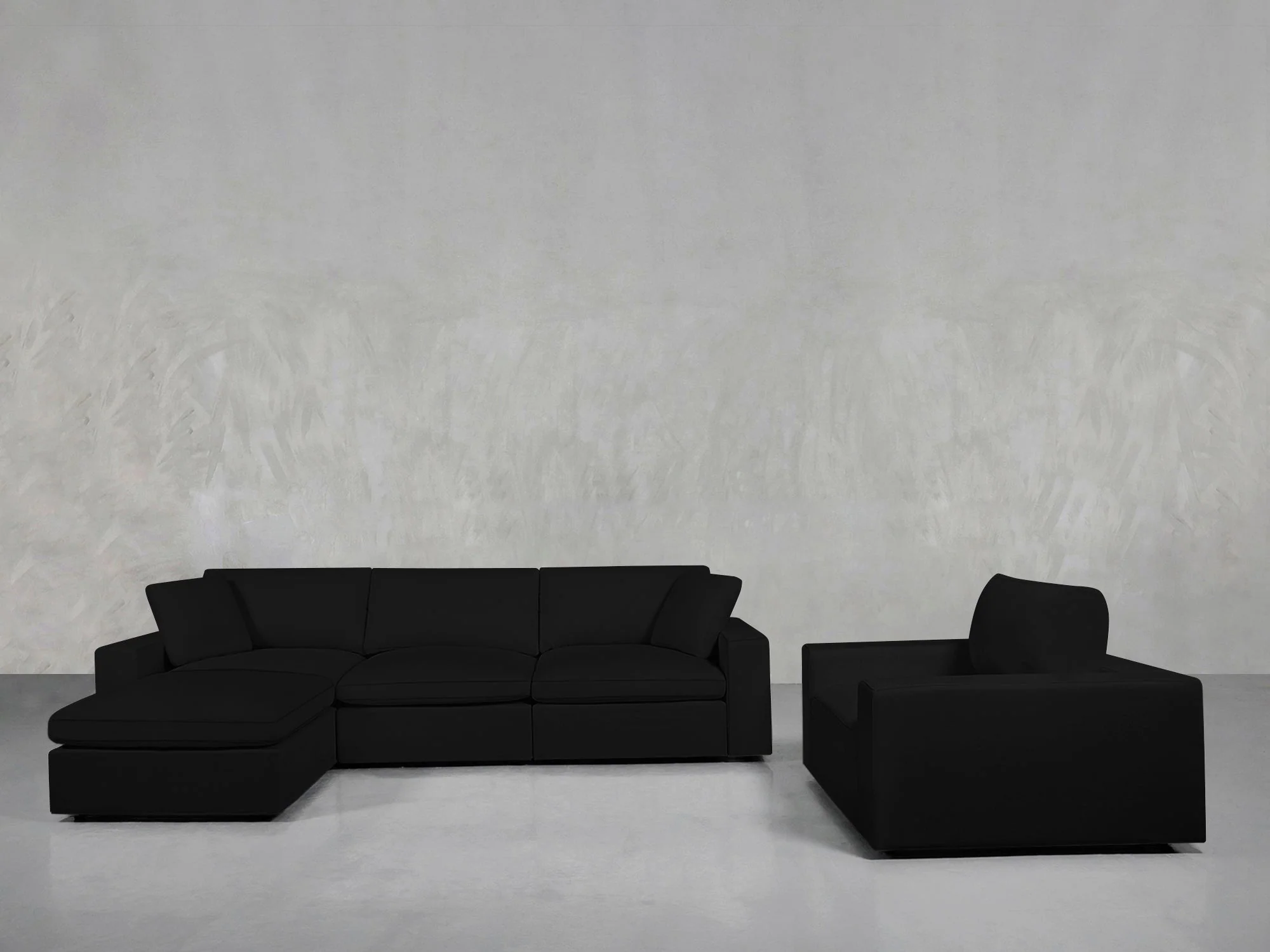 4-1 Sectional & Armchair Set - Image 157