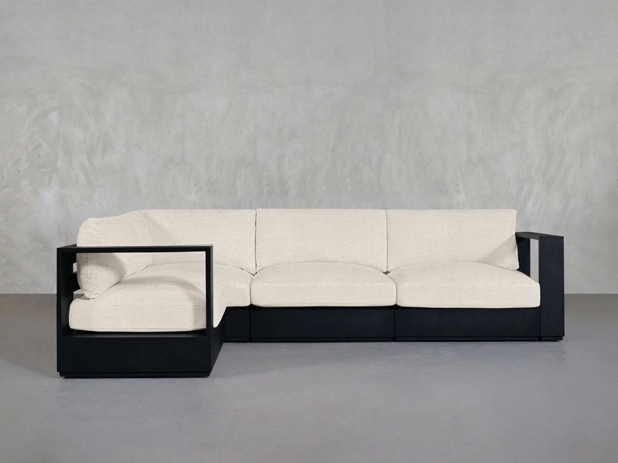 4-Seat Modular Corner Sectional Aluminum Outdoor - Image 12
