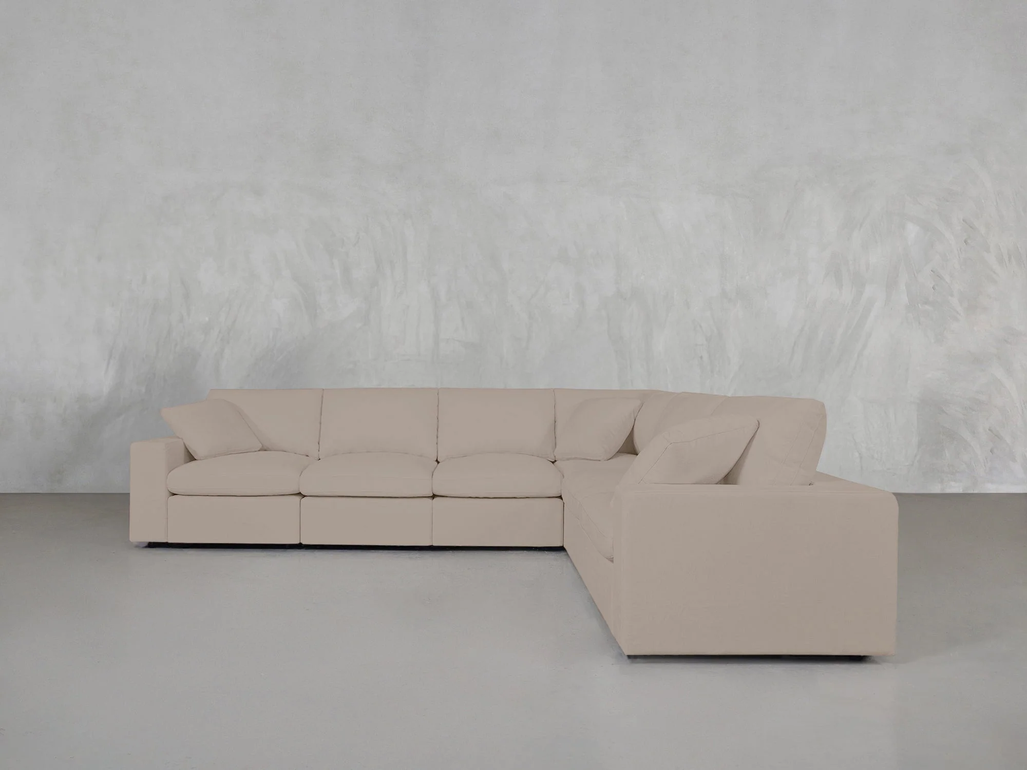 6-Seat Modular Corner Right Sectional - Image 140