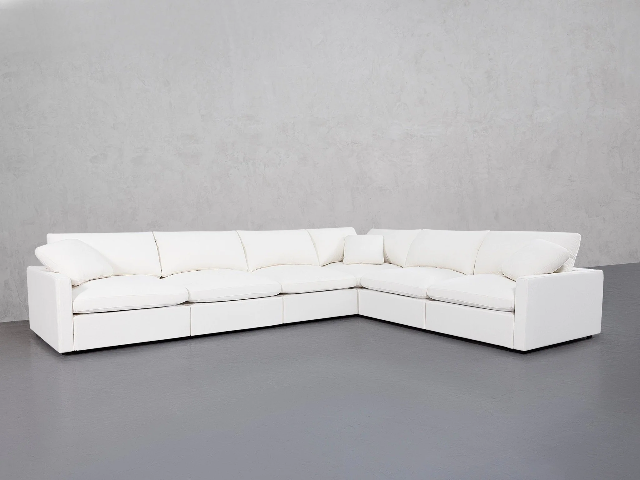 6-Seat Modular Corner Right Sectional (Thin Arms) - Image 142