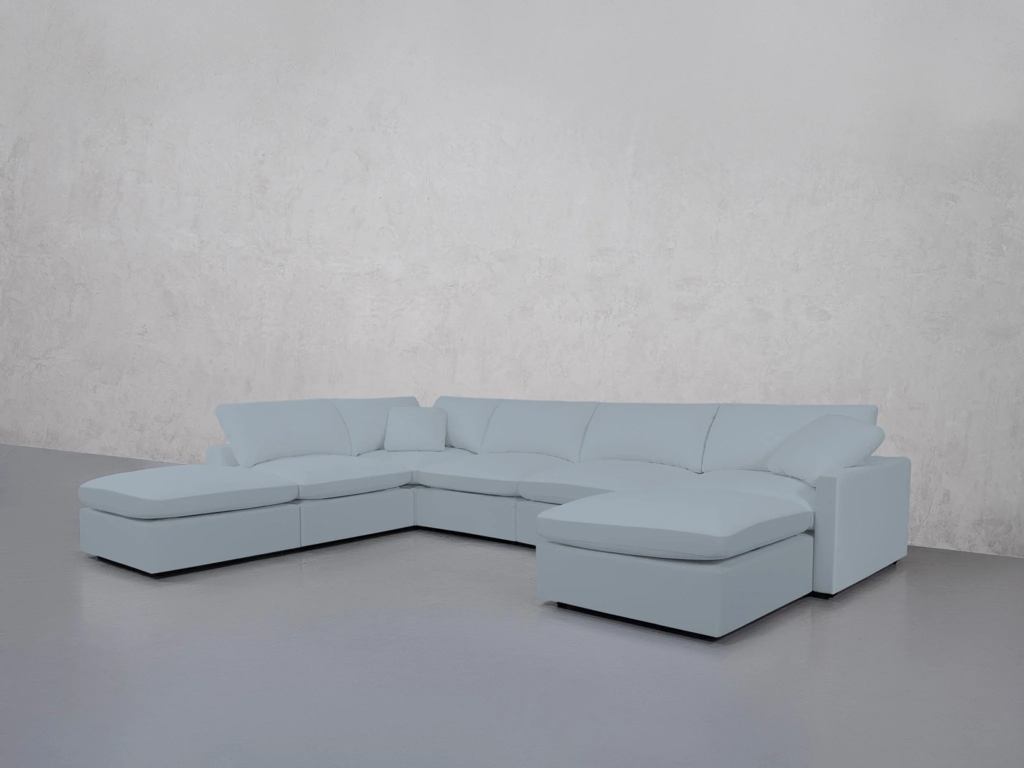 7-Seat Modular Chaise Corner Lounger Sectional (Thin Arm) - Image 121