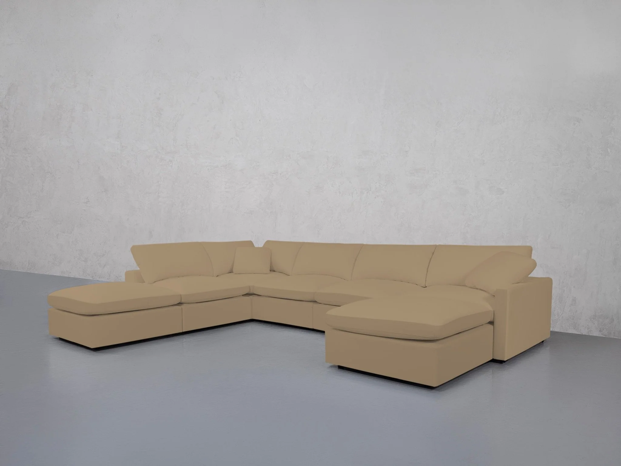 7-Seat Modular Chaise Corner Lounger Sectional (Thin Arm) - Image 58