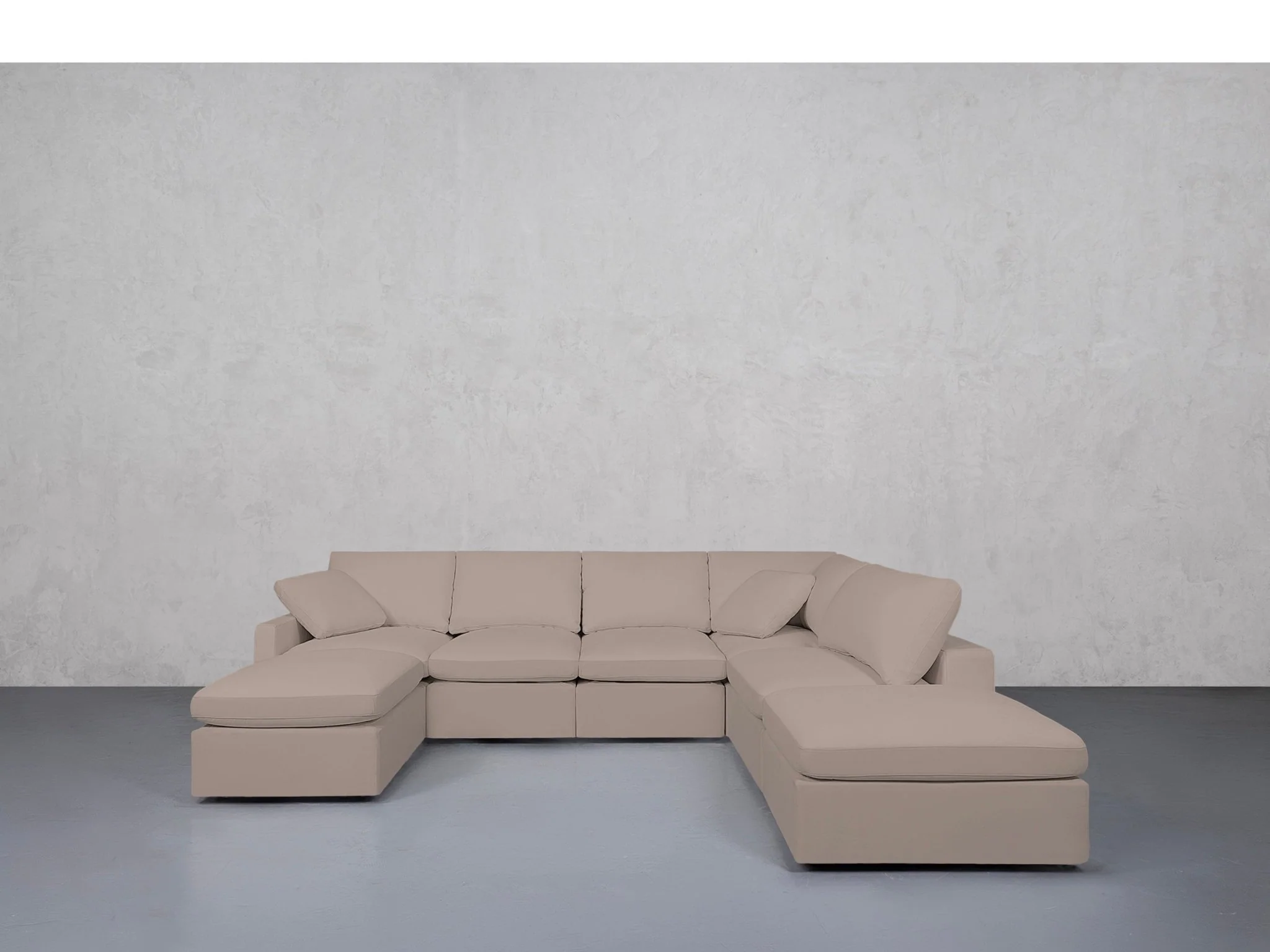 7-Seat Modular Chaise Corner Right Sectional (Thin Arms) - Image 67