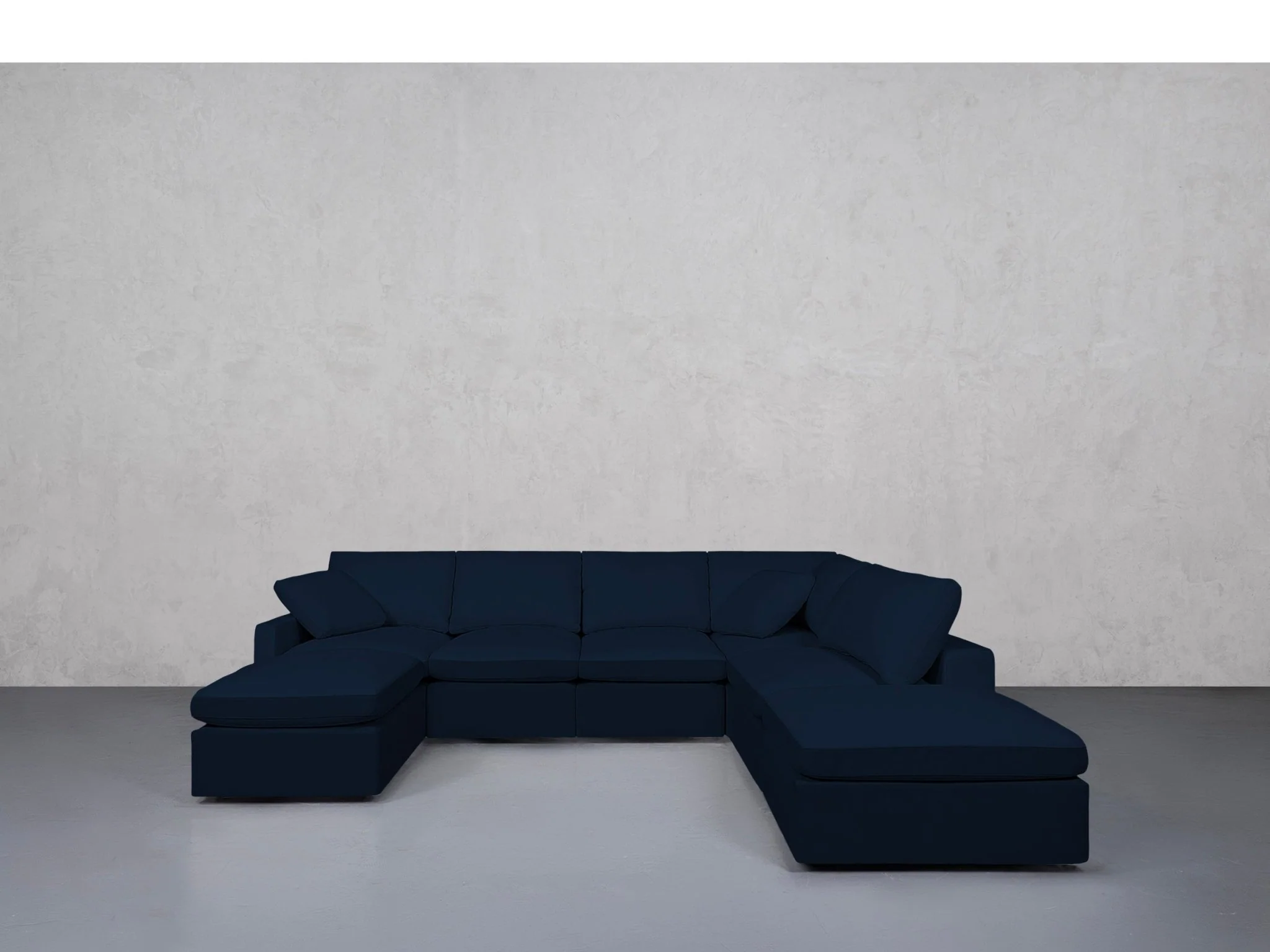 7-Seat Modular Chaise Corner Right Sectional (Thin Arms) - Image 94