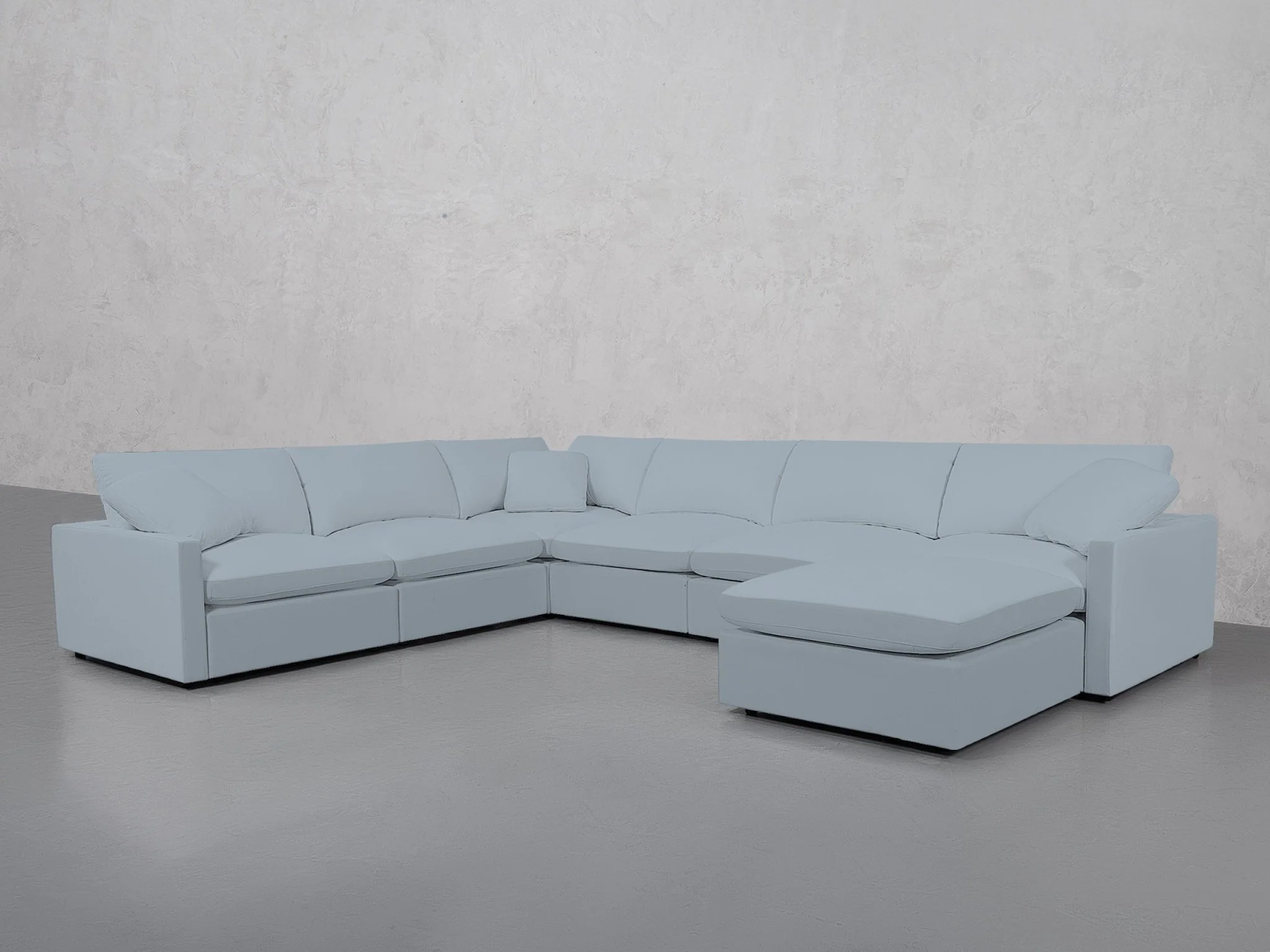 7-Seat Modular Chaise Corner Sectional (Thin Arms) - Image 121