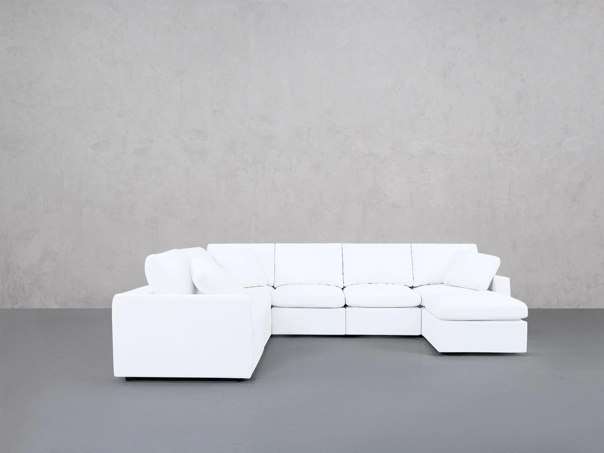 7-Seat Modular Chaise Corner Sectional (Thin Arms) - Image 3