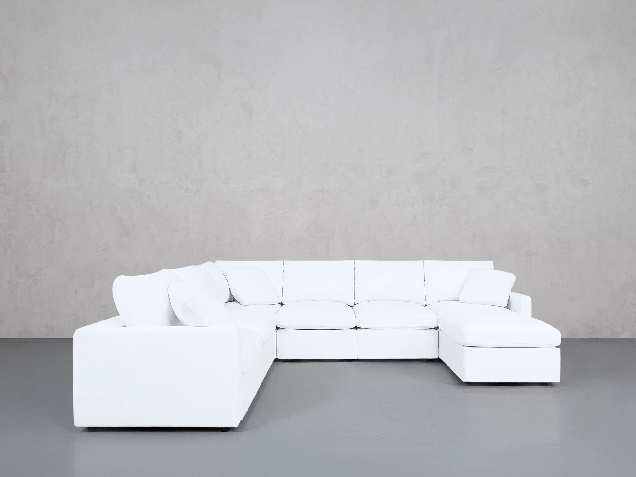 7-Seat Modular Chaise Corner Sectional (Thin Arms) - Image 4