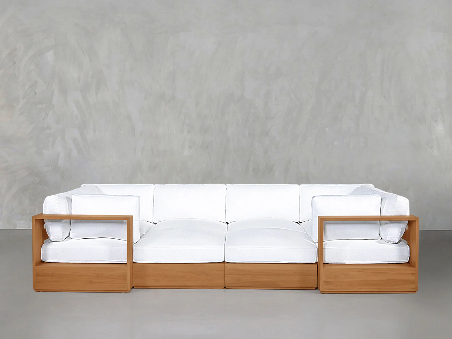 8-Seat Modular Closed Pit Teak Outdoor - Image 2