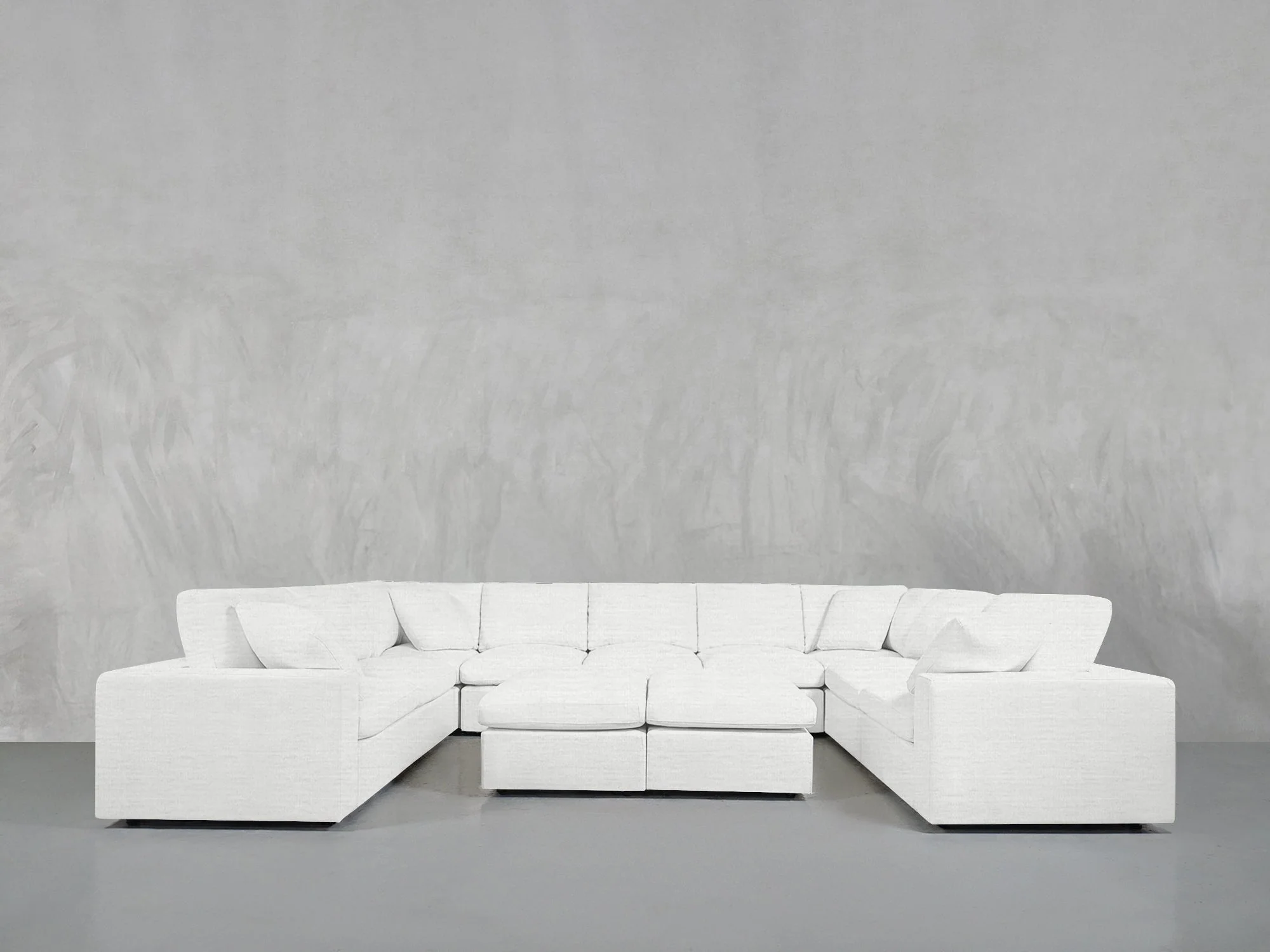 9-Seat Modular U-Sectional with Double Ottoman - Image 44