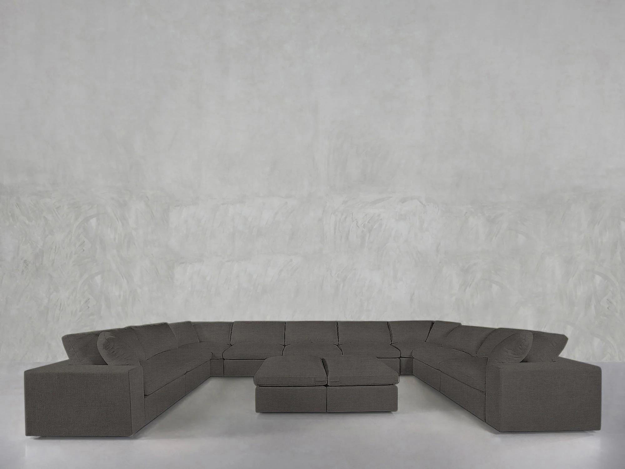9-Seat Modular U-Sectional with Double Ottoman - Image 83