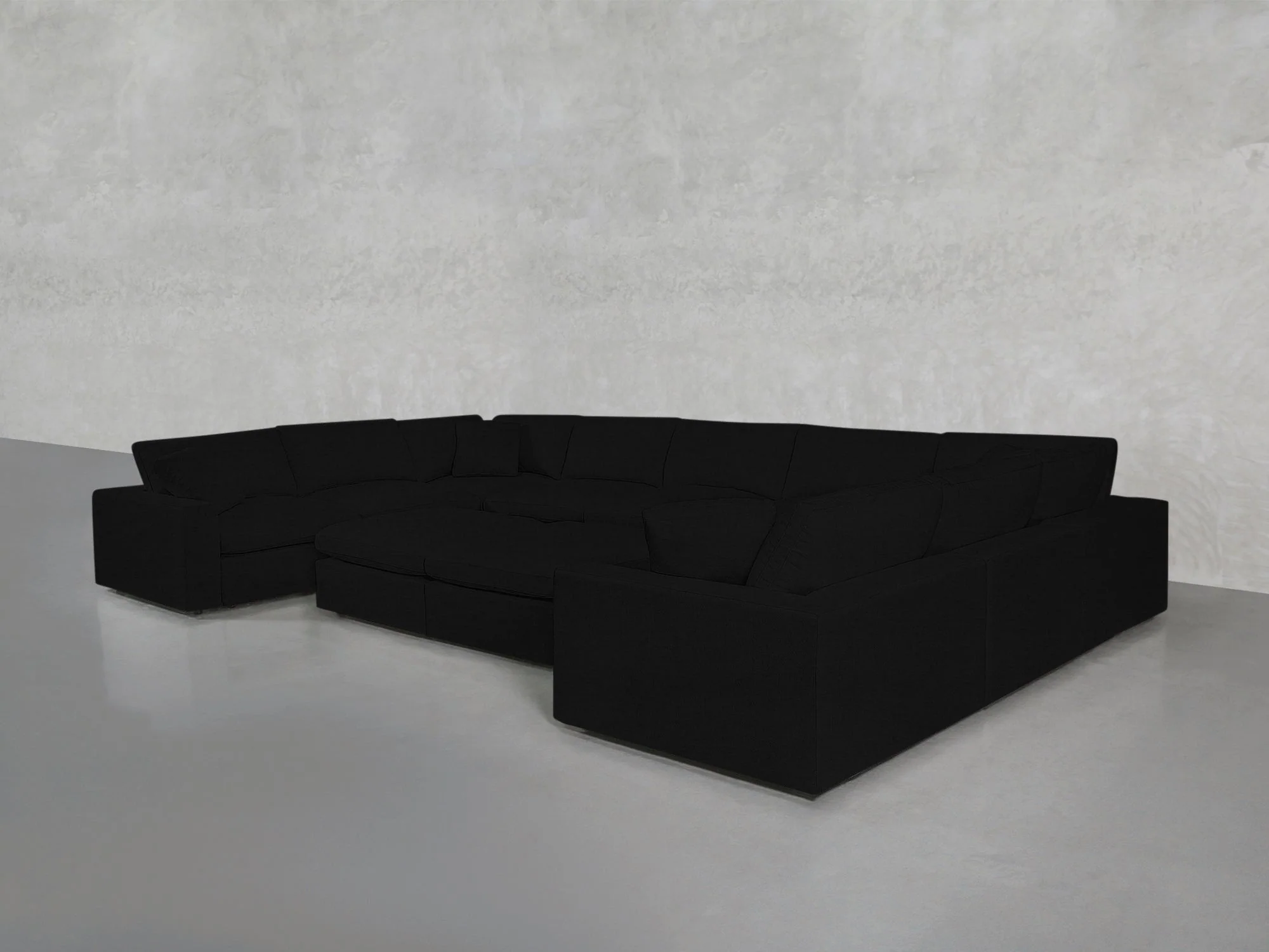 9-Seat Modular U-Sectional with Double Ottoman - Image 95