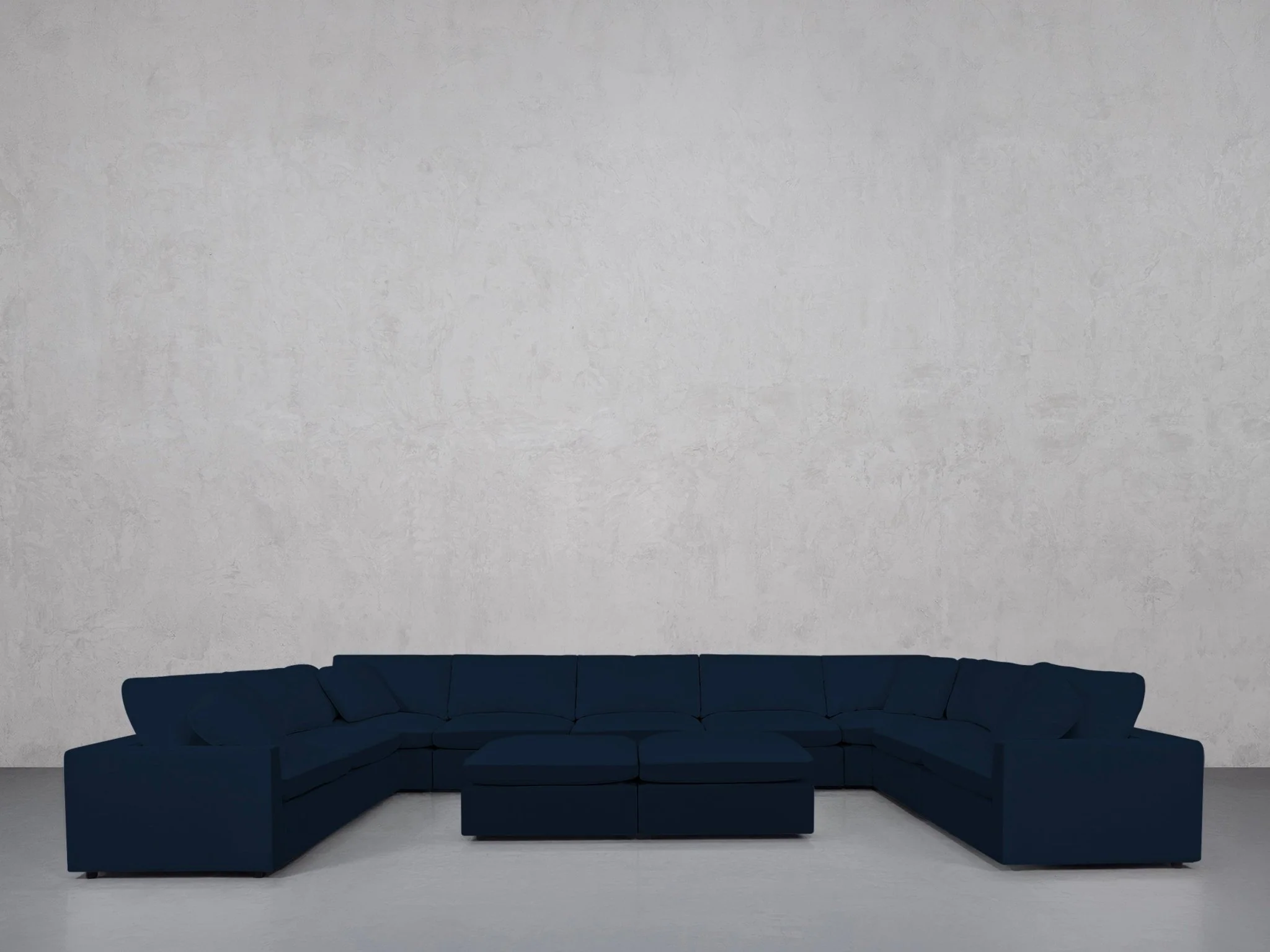 9-Seat Modular U-Sectional with Double Ottoman (Thin Arms) - Image 92