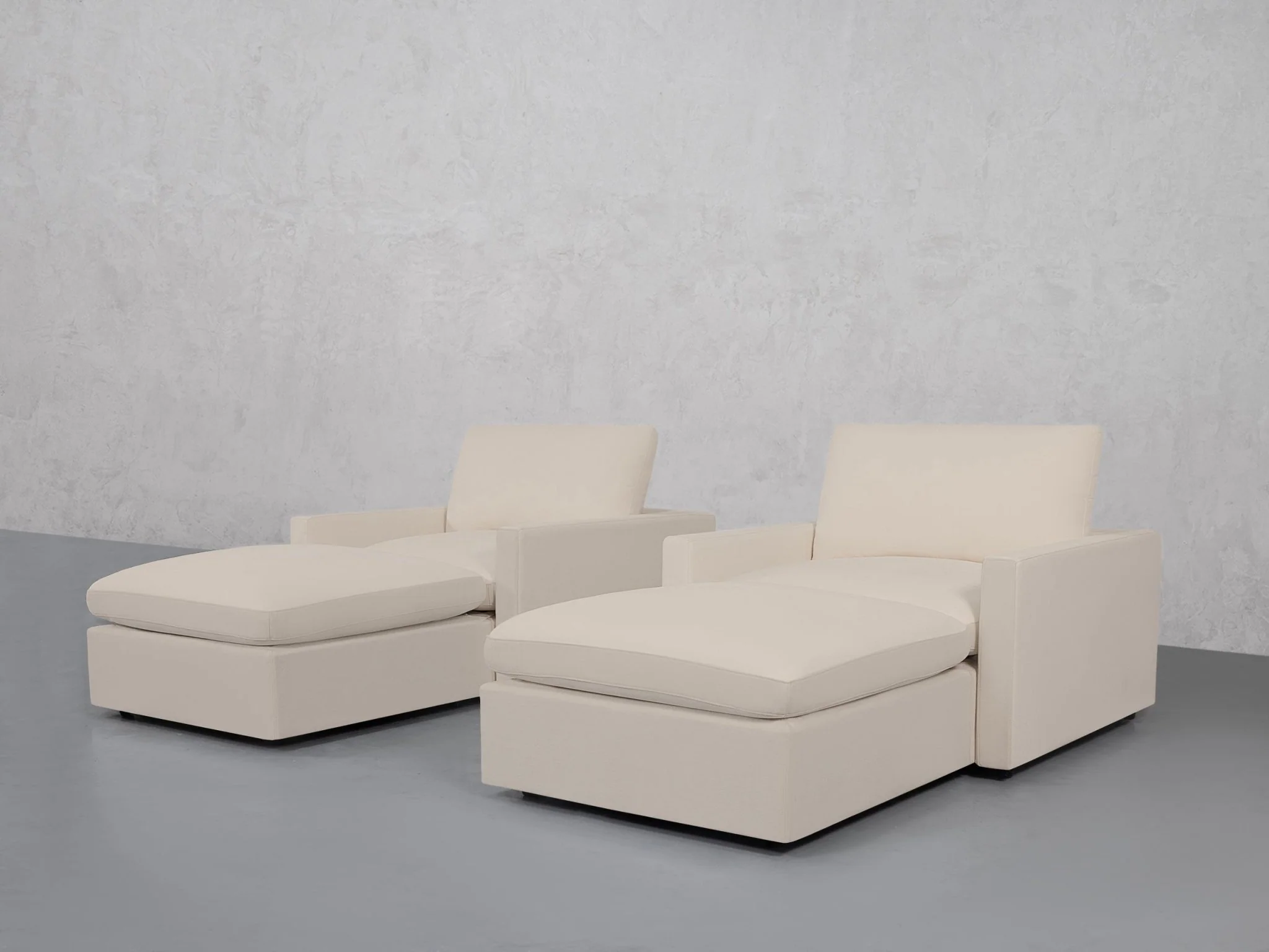 Double Armchairs with Ottomans (Thin Arms) - Image 44