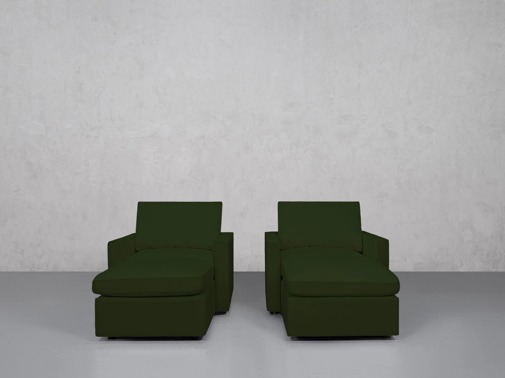 Double Armchairs with Ottomans (Thin Arms) - Image 75