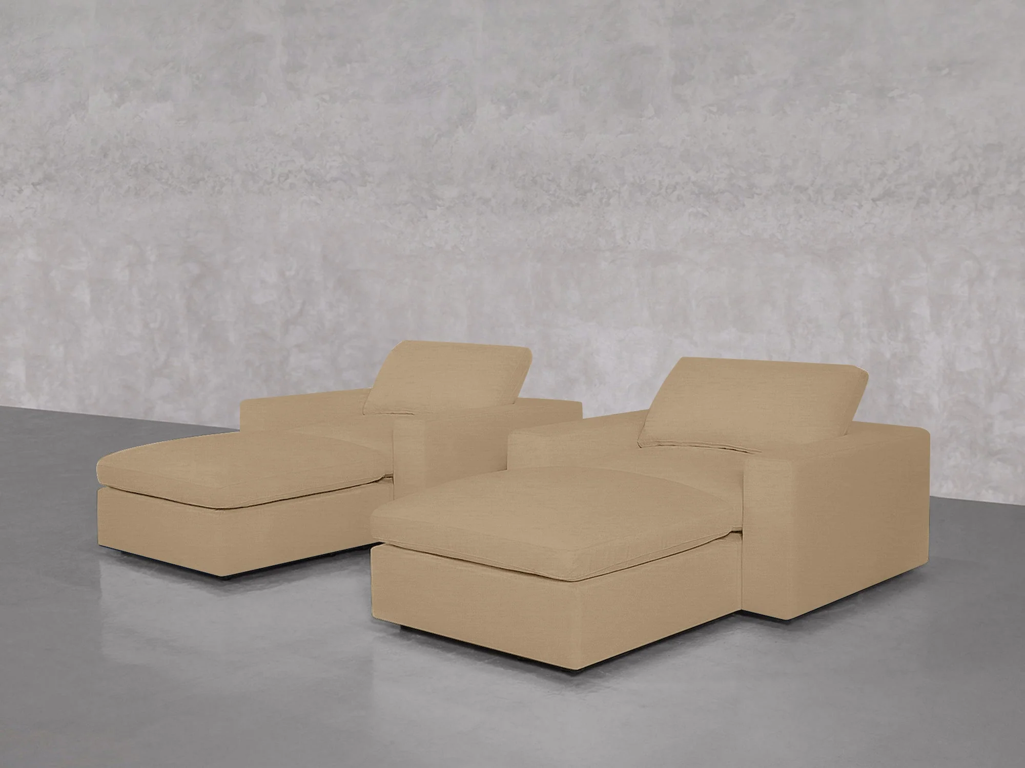 Double Armchairs with Ottomans - Image 117